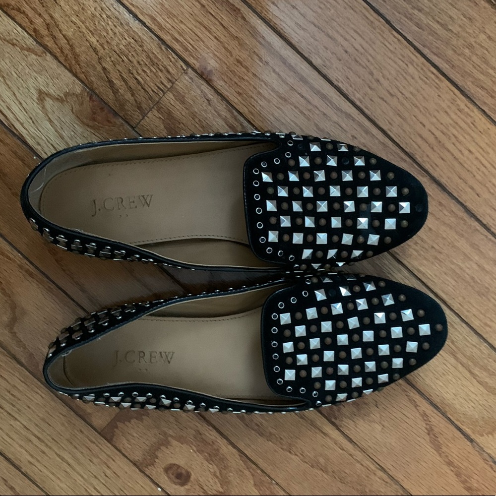 JCrew studded flats